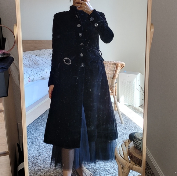 CHANEL velvet black coat - Picture 14 of 16